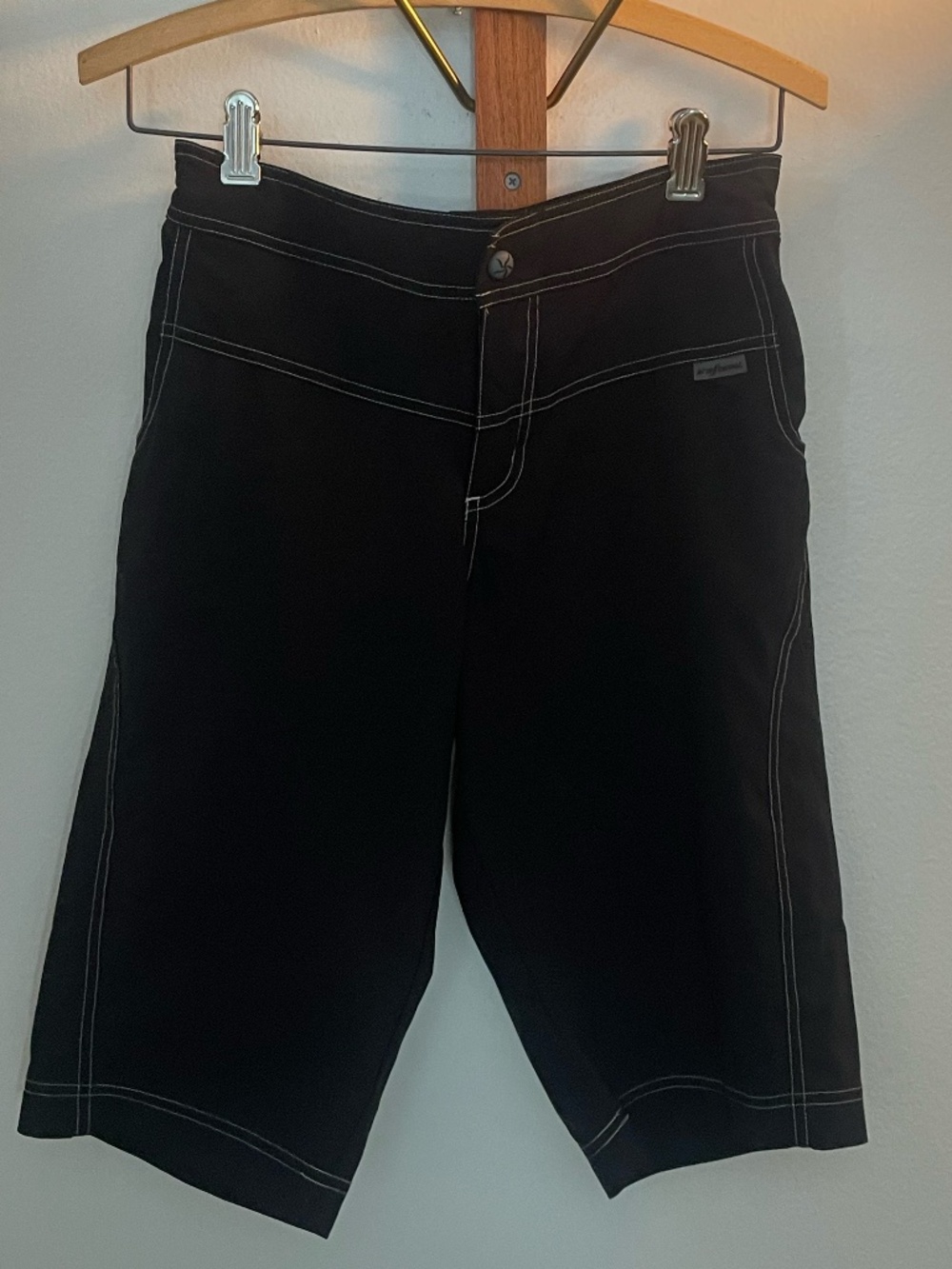 Shebeest Black 2-Piece Removable Padded Liner Baggy  Biking Shorts Size Medium